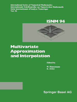 cover image of Multivariate Approximation and Interpolation